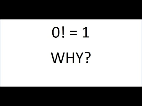 Why does 0!