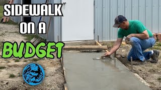 How to Pour Your Own Sidewalk (As Cheap as Possible)