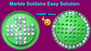 Marbles Game Easy Solution | How to Solve Brainvita Marble Game Step by Step | You Can Do This-DIY
