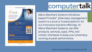 ComputerTalk for the Pharmacist 2023 Buyers Guide | Micro Merchant Systems PrimeRx