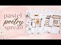 PLAN WITH ME | PASTEL POETRY SPREAD | HAPPY PLANNER