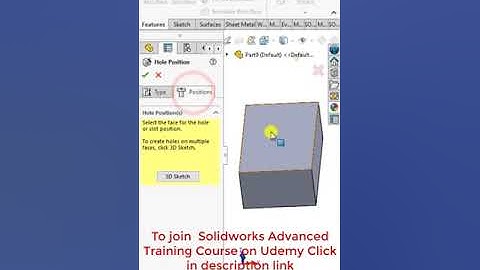 Solidworks hole wizard countersink hole