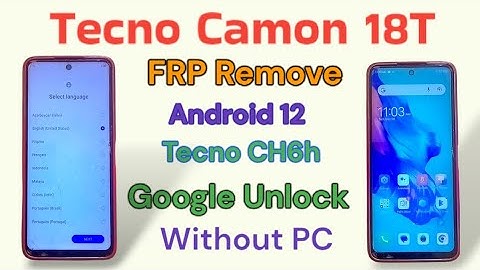 Tecno Camon 18 / 18T Frp Bypass Without PC || Tecno CH6h Google Account Bypass