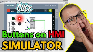 Siemens Simatic HMI programming | Button on HMI Simulator | TIA Portal
