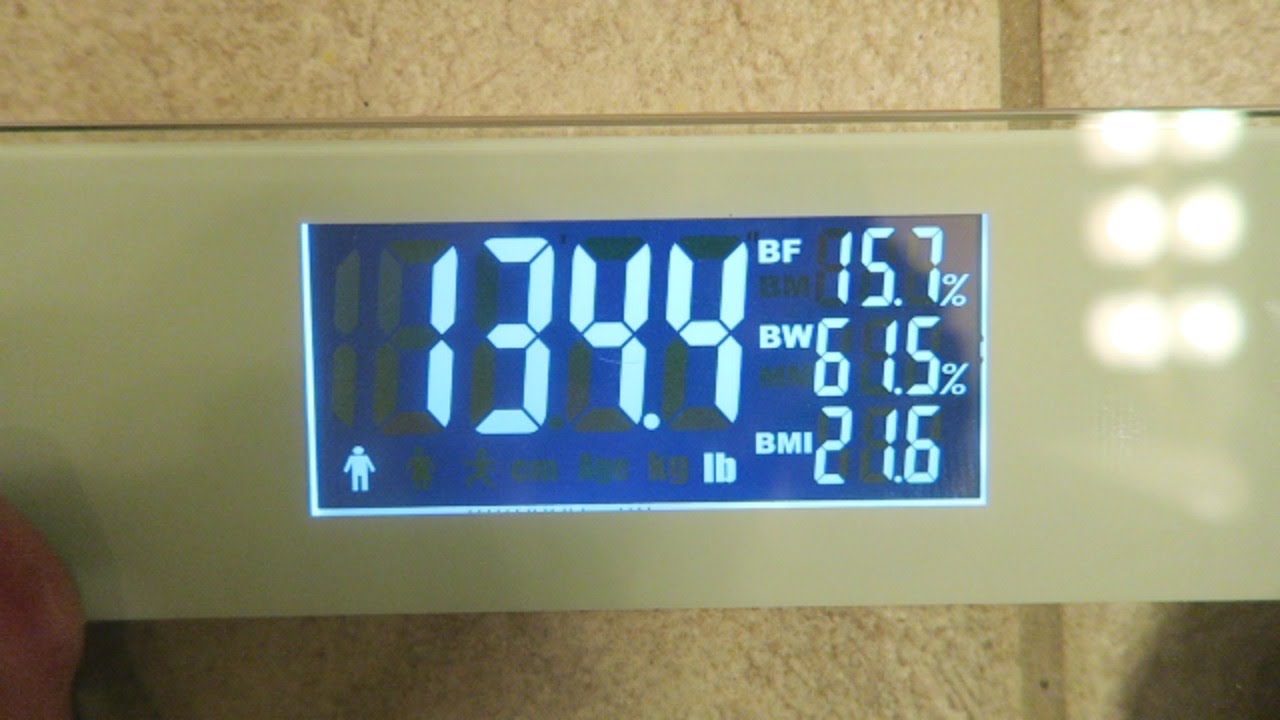 WW Body Analysis Scale with Jumbo 2.6 Round Backlit Display