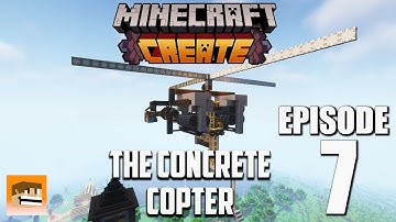 Create Mod Concrete Farm - Episode #7 Create With Backdraft SMP - Modded Minecraft