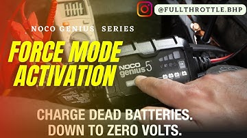 How to Use Force Mode on ALL Noco Genius Series Battery Maintainer/Charger!