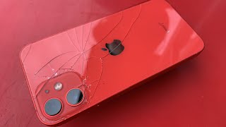 iPhone 12 mini 背面ガラス分解交換修理