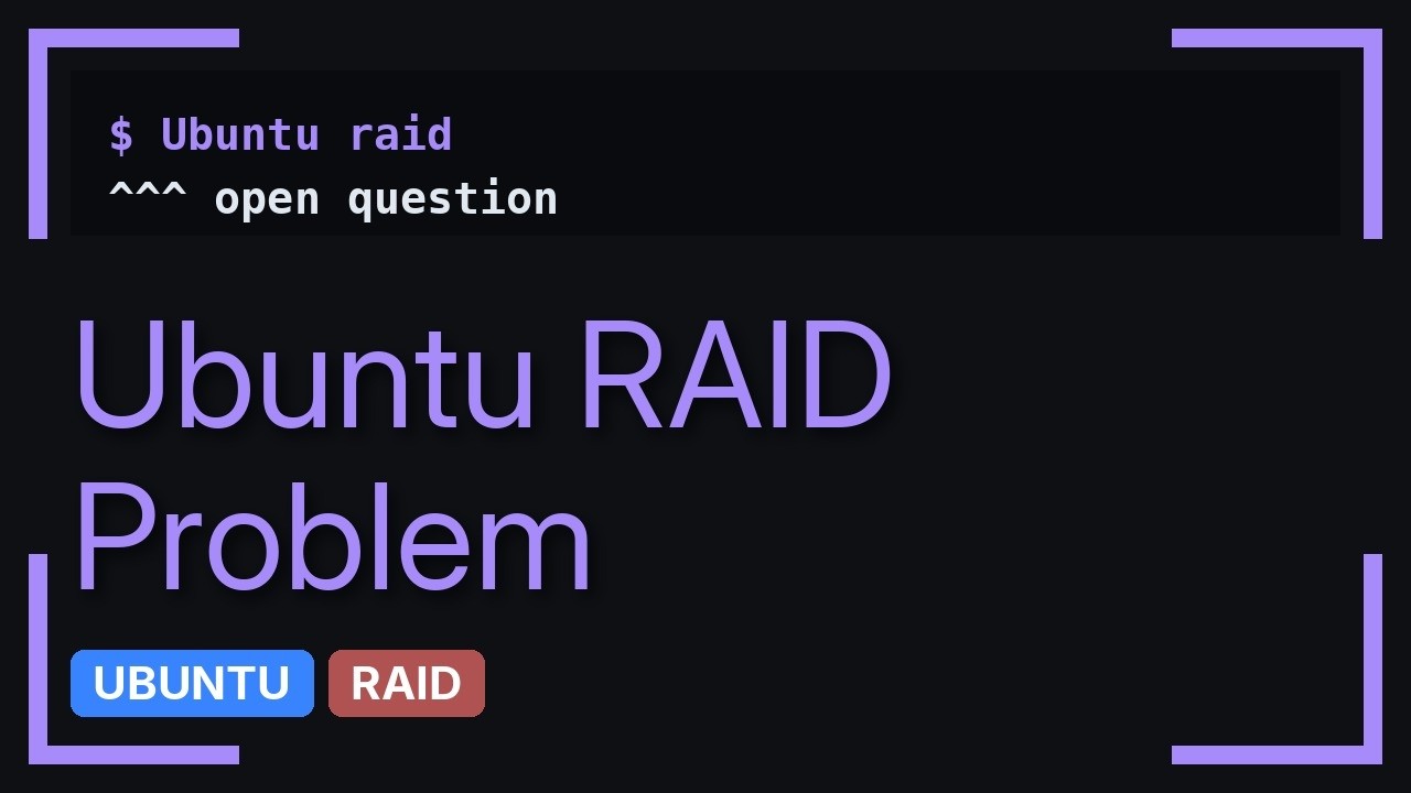 Ubuntu Create Software Raid Ubuntu: How can I create a software RAID drive and install Ubuntu ...
