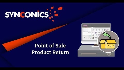Return Products from POS (Point of Sale) | #Odoo Apps : #Synconics [ERP ]