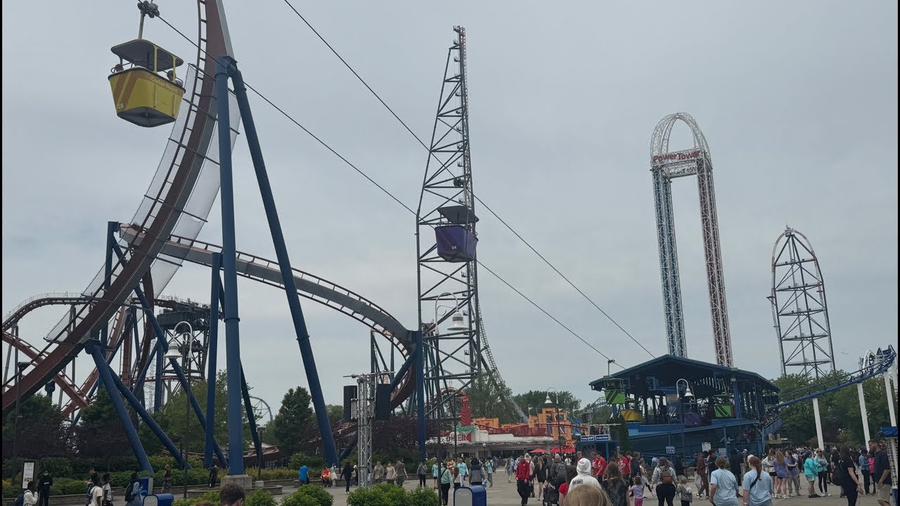 Riding rides and watching shows LIVE at Cedar Point! - YouTube