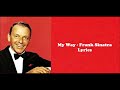 My Way - Frank Sinatra Lyrics