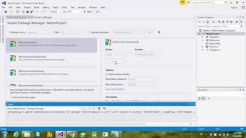How To Add MetroFramework In Visual Studio Using Nuget Package Manager