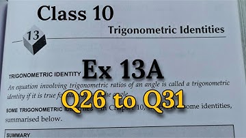 Trigonometric Identities | Ex 13A q26 to q31 Class 10 | RS Aggarwal | CBSE | Rajmith Study