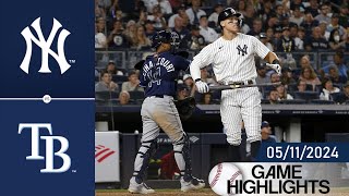 Tampa Bay Rays Vs New York Yankees Game Highlights 05/11/2024 | MLB Highlight 2024