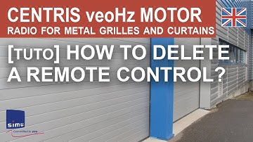CENTRIS veoHz (radio) - How to delete a remote control from the motor memory?