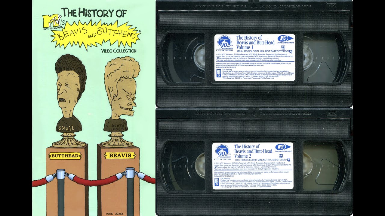 Opening/Closing to The History of Beavis and Butt-Head (US VHS; 2002) [Both Tapes]