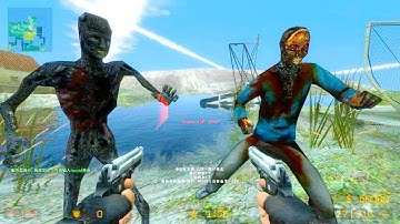 Counter Strike Source - Zombie Riot Mod Online Gameplay on de_resistance map