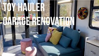 Toy Hauler Garage Renovation  Traveling Family of 12