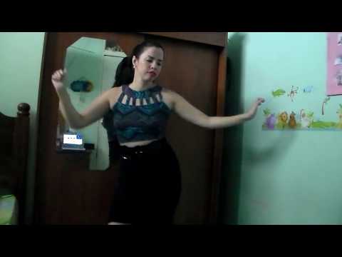 Hot young Latina Model dancing in bedroom to Hip Hop