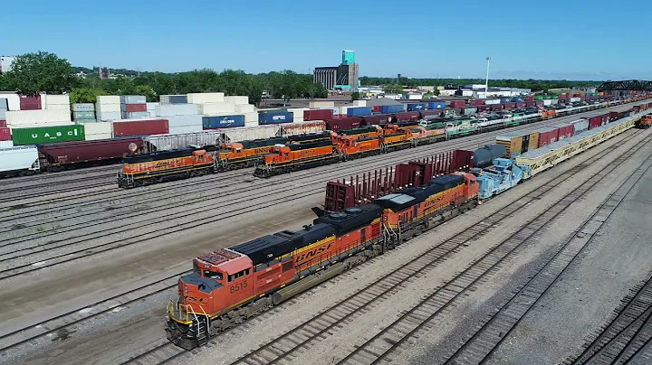BNSF Northtown Yard Drone