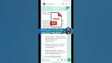 How to Convert Text Message into PDF | How to Convert WhatsApp Text Message into PDF #text #shorts
