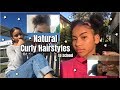 wearing different natural curly hairstyles to school for a week 2019