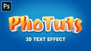 Editable 3D Text Effect in Photoshop Tutorial (Easy & Step By Step)