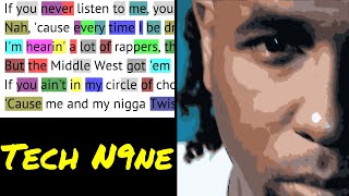 Celebrity Tech N9ne on "Speedom (Worldwide Choppers 2)" (Verse 4) | Rhymes Highlighted Net Worth