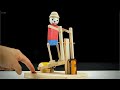 How to Make Wooden Elliptical Cross Trainer From Popsicle Sticks.