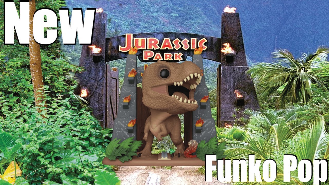 Funko POP Review: Jurassic Park T-Rex Gate Funko Pop - YouTube