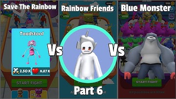 Merge Blue Monster Vs Merge Master Rainbow Friends Vs Merge Save The Rainbow Android Gameplay Part 6