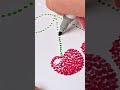 Satisfying Dot Art Cherries! 🍒 Easy Pointillism Technique ✨ #kidscrafts #papercrafts #easydiy