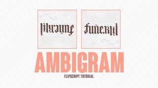 How to Create an Ambigram! (Lil Wayne Funeral Cover Artwork) screenshot 2