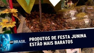 Produtos típicos de festa junina estão mais baratos | SBT Brasil (15/06/19)