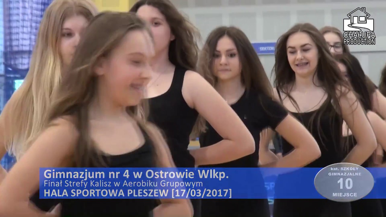 Gimnazjum nr 4 w Ostrowie Wlkp. - finał strefy Kalisz w aerobiku