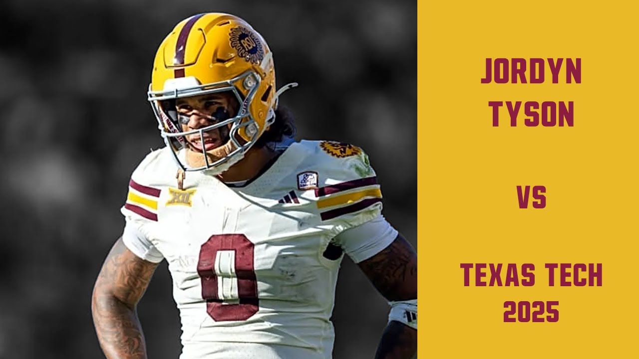 Jordyn Tyson vs Texas Tech 2025