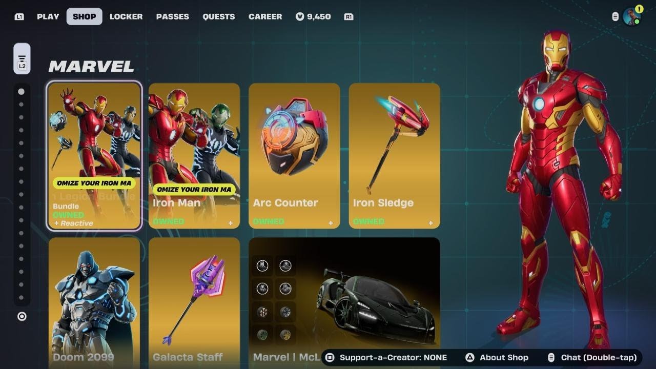 Fortnite IRON MAN & DOOM RETURNS! ITEM SHOP FEBRUARY 25TH 2026