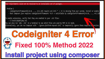 How to install Codeigniter 4 with composer || 100% All Error Fixed 2022