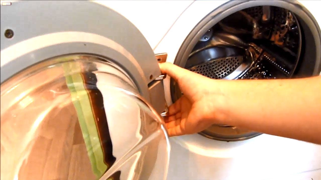 как снять люк стиральной машины