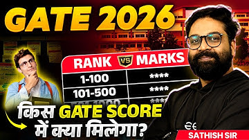 Marks Vs Score Vs Rank For GATE 2026 | Watch Atleast Once