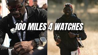 I wore 4 watches to run 100 miles and only one lasted... here's the data