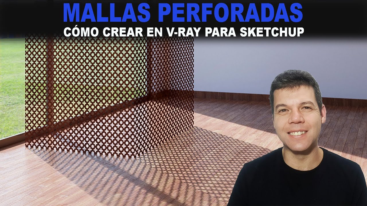 Leonardoda Excursión Magnético Cómo hacer una malla perforada con V-ray - YouTube