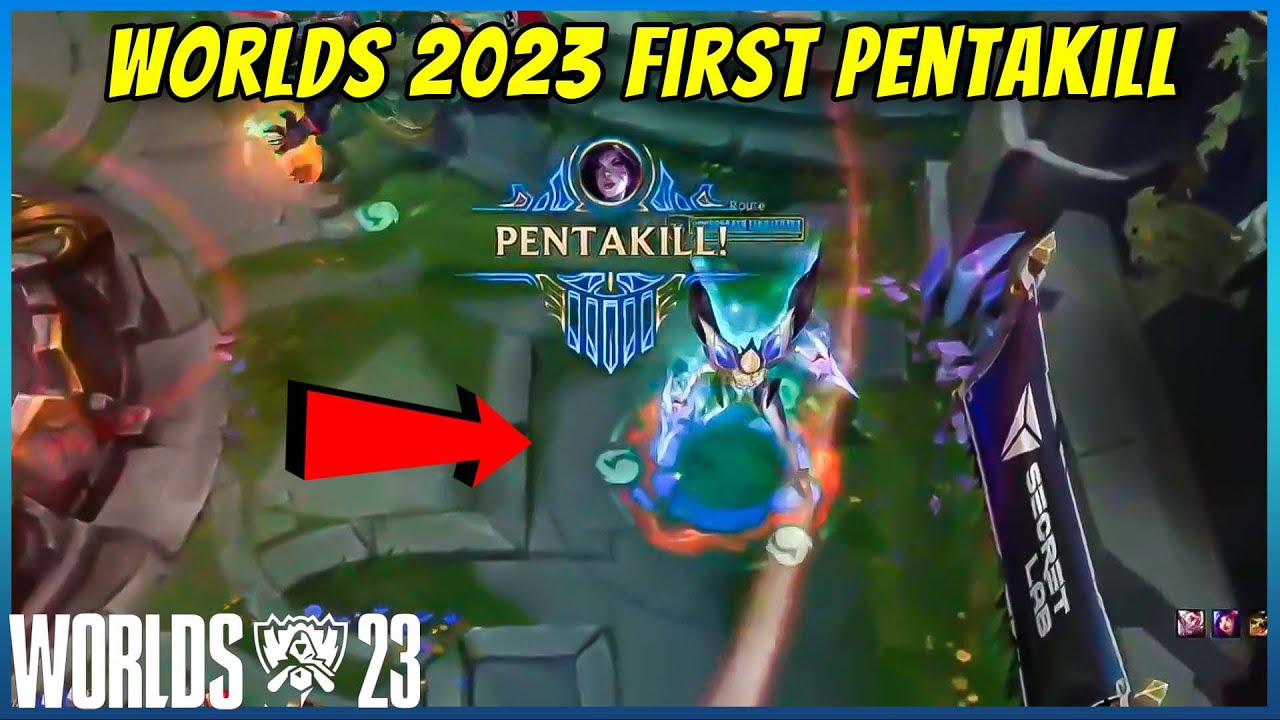 League of Legends Worlds 2023: Who made the first Pentakill of the  tournament? - Meristation