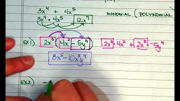 8 2 Multiplying a monomial times a polynomial
