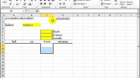 [Excel Series] กว่าจะเป็น Stock EP1 : ออกแบบตารางบันทึกและหน้าหลัก