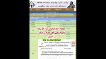 mp bhoj assignment 1st year 2023/#assignment #2023 #shorts/1st year assignment, Bsc, ba, bcom, #bsc