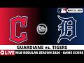 CLEVELAND GUARDIANS VS DETROIT TIGERS ⚾️ MLB Game Score Radio Play-by-Play