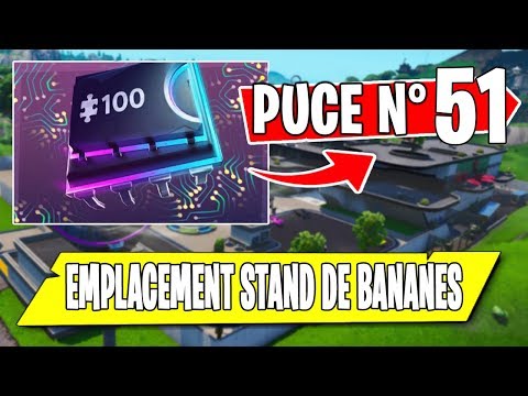 Fortnite Defi Decryptage Puce 51 Utiliser La Parade Du Poulet Pour Traverser La Route Devant Le Stand De Bananes Fortnite Gamewave