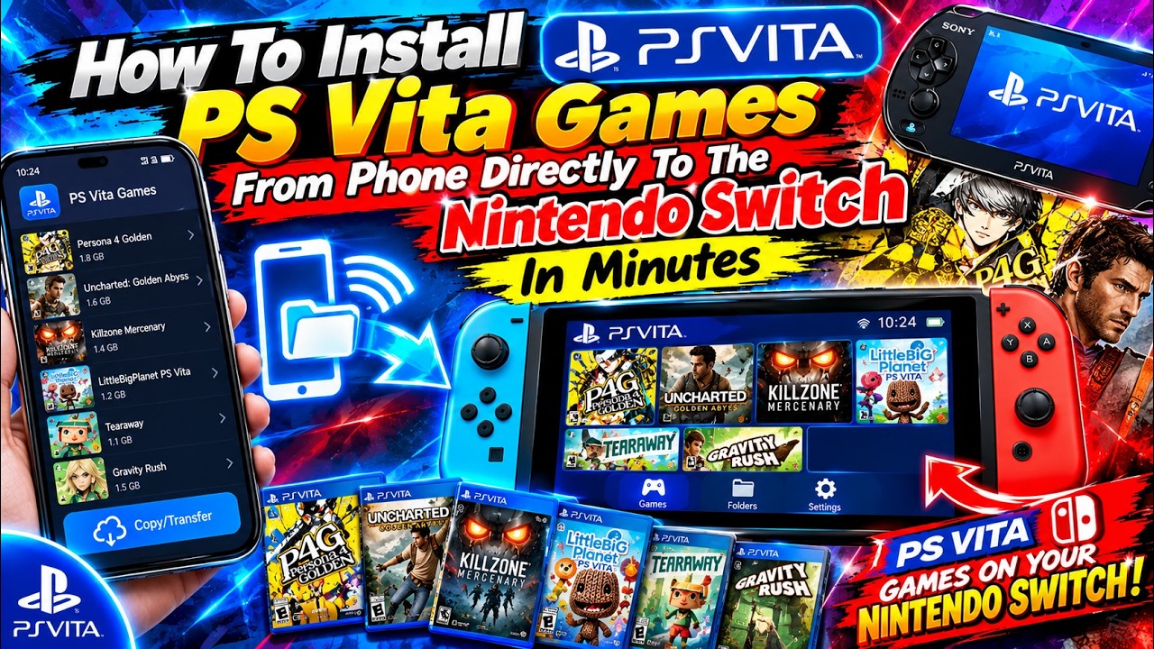 How To Install PS Vita Games From Phone Directly To The Nintendo